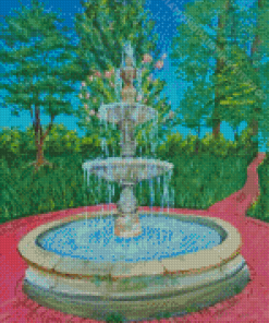 Water Fountain Diamond Painting