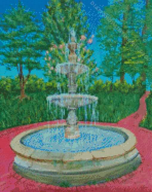 Water Fountain Diamond Painting