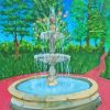 Water Fountain Diamond Painting