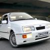 White Ford RS Car Diamond Painting