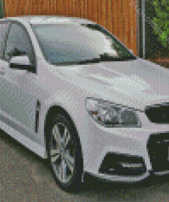 White Holden V8 Commodore Car Diamond Painting