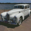 White Vintage Humber Limousine Diamond Painting