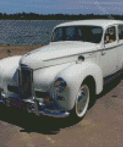 White Vintage Humber Limousine Diamond Painting