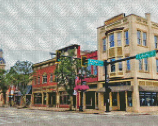 Wooster City In Ohio Diamond Painting