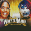 Wrestlemania Female Wrestlers Diamond Painting