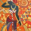 Abstract African Dancer Diamond Painting