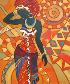 Abstract African Dancer Diamond Painting