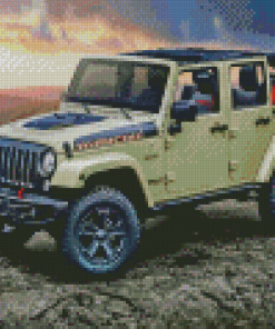 Aesthetic 2018 Jeep Wrangler Diamond Painting