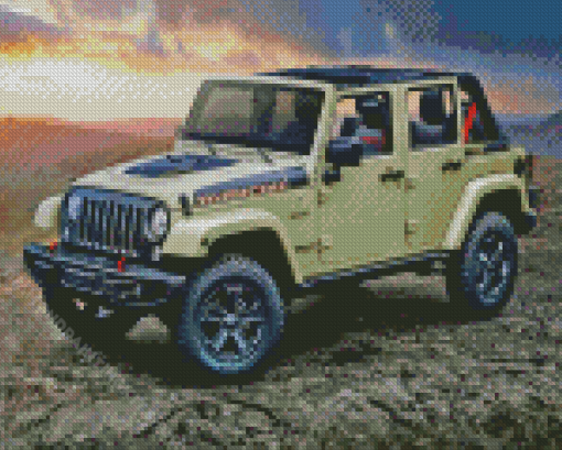 Aesthetic 2018 Jeep Wrangler Diamond Painting