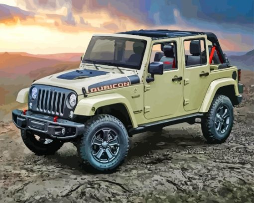 Aesthetic 2018 Jeep Wrangler Diamond Painting