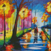 Aesthetic Couple Colorful Park Diamond Painting