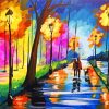 Aesthetic Couple Colorful Park Diamond Painting