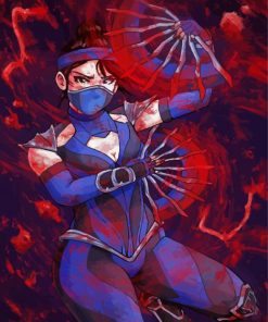 Aesthetic Kitana Warrior Diamond Painting