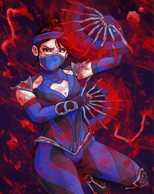 Aesthetic Kitana Warrior Diamond Painting