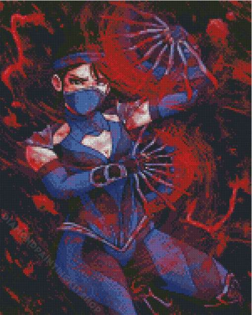 Aesthetic Kitana Warrior Diamond Painting