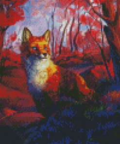 Aesthetic Red Fox Diamond Painting