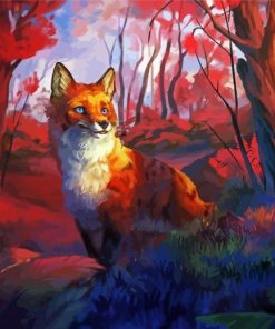 Aesthetic Red Fox Diamond Painting