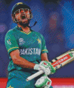 Aesthetic Babar Azam Diamond Painting