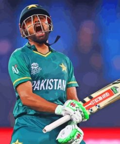 Aesthetic Babar Azam Diamond Painting