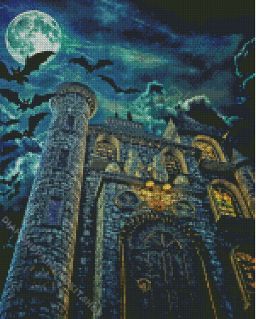 Aesthetic Mystic Castle Diamond Painting