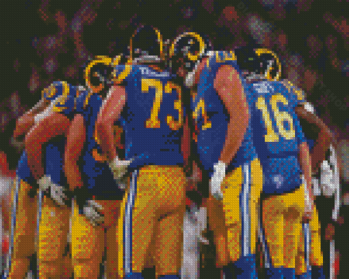 Aesthetic Rams Football Diamond Painting