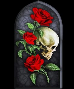 Rose Skull Art Diamond Painting