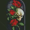 Rose Skull Art Diamond Painting