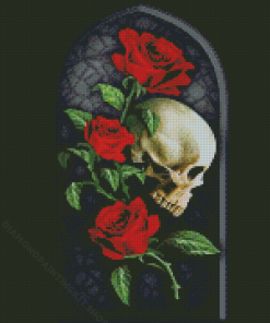 Rose Skull Art Diamond Painting