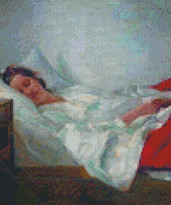 Aesthetic Woman Sleeping Diamond Painting