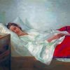 Aesthetic Woman Sleeping Diamond Painting