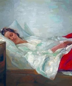 Aesthetic Woman Sleeping Diamond Painting