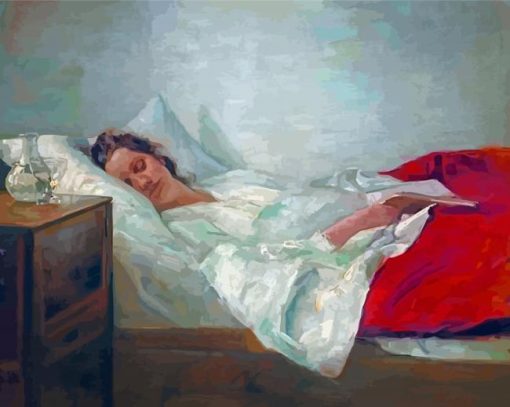 Aesthetic Woman Sleeping Diamond Painting