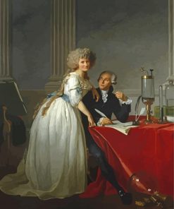 Antoine Laurent Lavoisier And His Wife By Jacques Louis David Diamond Painting