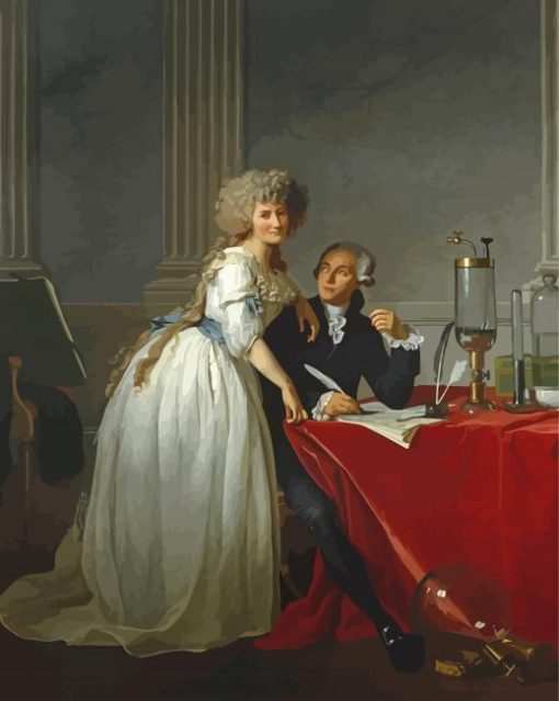 Antoine Laurent Lavoisier And His Wife By Jacques Louis David Diamond Painting