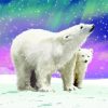 Aurora Northern Lights Polar Bears Diamond Painting