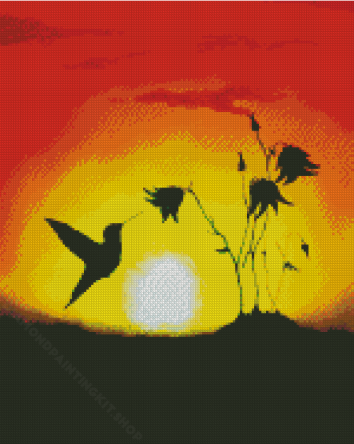 Bird Silhouette Diamond Painting