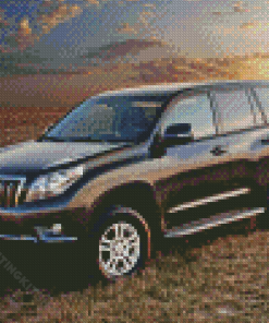 Black Toyota Land Cruiser Car Diamond Painting