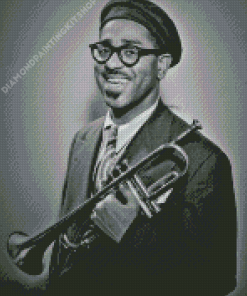 Black And White Dizzy Gillespie Diamond Painting