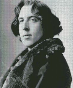 Black And White Oscar Wilde Diamond Painting