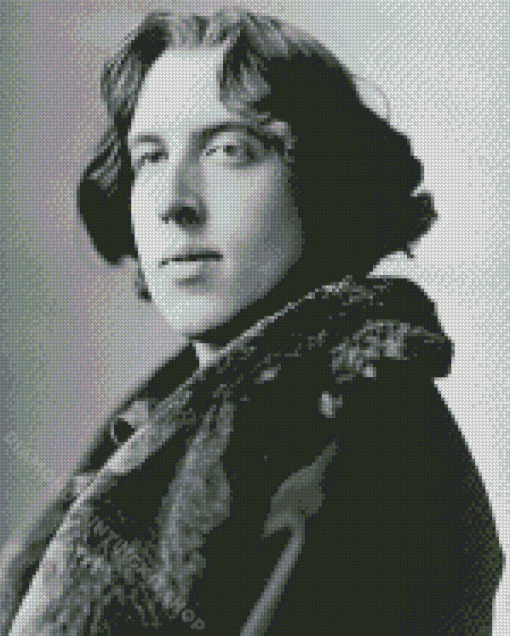 Black And White Oscar Wilde Diamond Painting