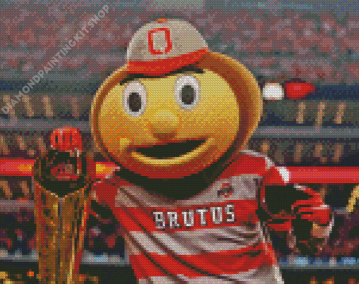 Brutus Buckeye Ohio State University Diamond Painting