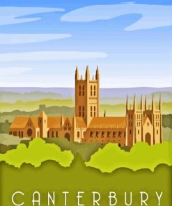 Canterbury Cathedral Poster Diamond Painting