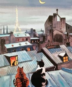 Cats In Paris Diamond Painting