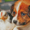 Chicken And Puppy Diamond Painting