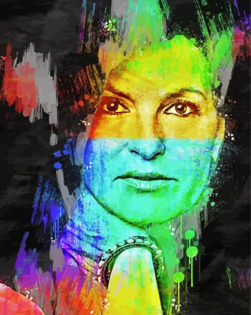 Colorful Mariska Hargitay Art Diamond Painting