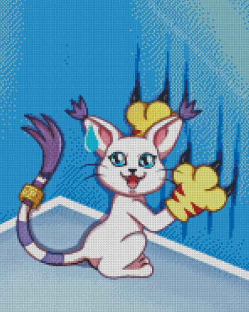 Gatomon Diamond Painting