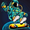 Skater Astronaut Diamond Painting