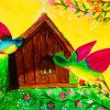 Couple Hummingbird Diamond Painting