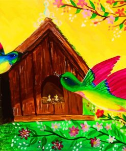 Couple Hummingbird Diamond Painting