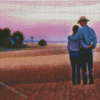 Couple In Farm Field Diamond Painting